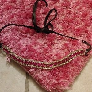 Sandra ling beautiful hot pink crystal choker